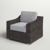 Patio Chair With Cushion - Espresso - Image 2