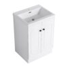 Modern Freestanding Bathroom Vanity With Resin Sink & Soft Close Cabinet Doors, Durable - White - Image 13