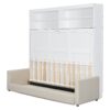 Queen Size Murphy Wall Bed With Sofa - White - Image 8