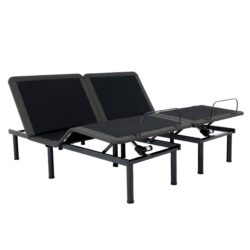 King Size Flex Head Quick Assembly Adjustable Bed Frame With Voice Activated Controls - Black