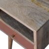 Mini Hand Painted Bedside Table - Brick Red - Image 6