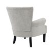 Modern Accent Living Room Chairs, Polyester Armchair Club Chair With Channel Back, Accent Chair For Living Room Reading Room, Soft Fabric, Wooden Leg - Light Gray - Image 6
