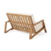 Paloma - Loveseat And Coffee Table Set With Adirondack Design Acacia Wood And Waterproof Fabric - Teak / Beige - Image 14