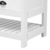 Hall Tree With 6 Hooks And Hinged Lid, Coat Hanger, Entryway Bench, Storage Bench, 3 In 1 Design, For Entrance, Hallway - White - Image 19