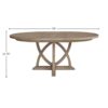 Round Dining Extendable Dining Table - Sand - Image 10