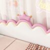 Twin Extending Daybed With LED Lights, Modern Upholstered Princess Daybed With Crown Headboard - Pink - Image 17