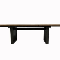Double Pedestal Table Latte - Light Brown