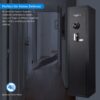 4.33 Cu Ft Biometric Keypad Rifle Safe - Black - Image 9