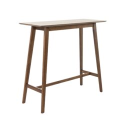 Bar Height Dining Table With Splayed Legs And Elongated Rectangular Top - Walnut