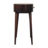 Rounded Small Console Table - Caramel - Image 3