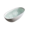 Solid Surface Matte Tub, Solid Surface Soaking Tub, Stone Resin Freestanding Bathtub, Thick Edge Stand Alone Tubs With Overflow, Pop-Up Drain (Oval) - Matte White - Image 13