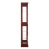 Curio Cabinet Lighted Curio Diapaly Cabinet With Adjustable Shelves And Mirrored Back Panel, Tempered Glass Doors 6 Tier, (E26 Light Bulb Not Included) - Cherry - Image 9