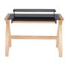 Bentley - Mid-Century Modern Office Desk - Natural / Black - Image 5