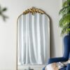 Full Length Mirror, Arched Mirror Hanging Or Leaning Against Wall, LargeMirror For Living Room - Gold - Image 7