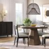 Round Dining Table With Lazy Susan - Latte - Image 5