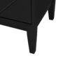 4 Door Sideboard Storage Cabinet For Living Room And Dining Room, 2 Large Cabinets With Gold Handles And Adjustable Shelf - Black - Image 20