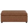 Twin Size Folding Ottoman Sleeper Bed With Mattress Convertible Guest Bed - Brown - Image 8