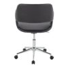Margarite - Contemporary Task Chair - Chrome / Black - Image 4