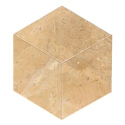 Hexagon Marble Polished Tile For Wall And Floor - Beige / Gold