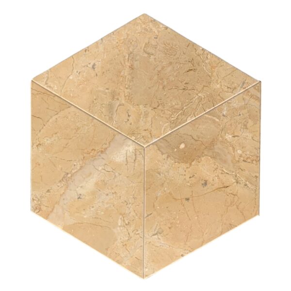 Hexagon Marble Polished Tile For Wall And Floor - Beige / Gold