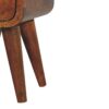Extra Mini Curve Open Slot Bedside Table - Chestnut - Image 2