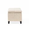 Glouster - Contemporary Storage Ottoman - Light Beige - Image 13