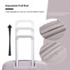 Expandable Hardshell Suitcase Double Spinner Wheels Pp Luggage Sets Lightweight Durable Suitcase With Tsa Lock, 3 Piece Set (20/24/28) - Greige - Image 8