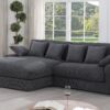 Mystic - Reversible Sectional Sofa Chaise - Dark Gray - Image 11