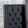 Contemporary Dining Chair (Set of 2) With Tufted Design - Charcoal - Image 7