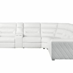 Coolray - Sectional - Blanche White / Gray