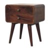 Curved Nightstand - Walnut - Image 6