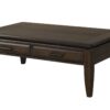 Traditional Cocktail Table With Storage - Mahogany - Image 3