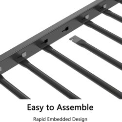 Adam - Twin Over Full Bunk Guard Rail - Black With White Mesh