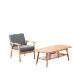 Bahamas - Coffee Table And Chair (Set of 2) - Gray