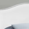Full Size, Bed Headboard Only, Upholstered, Transitional - White - Image 2