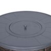 Outdoor Fire Pit Table With Lid - Espresso - Image 6