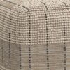 Elmer - Square Woven Pouf - Natural / Gray - Image 5