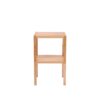 2 Tier Birch Bathroom Shelf, Narrow Shelving Unit, Multifunctional Storage Rack, Corner Rack, For Kitchen, Living Room, Bedroom, Entryway, Bathroom - Natural Wood - Image 7