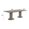 Gabrian - Reclaimed, Dining Table - Gray - Image 6