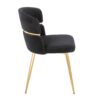 Cinch - Glam & Art Deco Dining Chair (Set of 2) - Gold / Black - Image 3