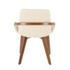 Cosmo - Mid-Century Chair - Walnut / Cream - Image 4