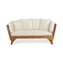 Outdoor Expandable Daybed And Cushions - Teak