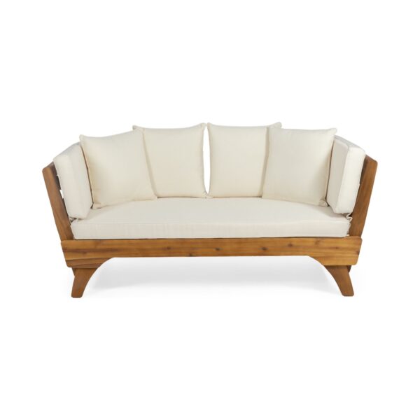 Outdoor Expandable Daybed And Cushions - Teak