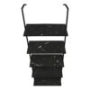 Bookshelf, Bookcase, Etagere, Ladder, 5 Tier, For Office, Marble Look Contemporary & Modern - Black - Image 2