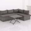 Patio Sofa With Cushions - Gray - Image 2