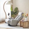 Adjustable Head And Waist Game Chair, Lounge Chair 360 Degree Rotatable - Gray - Image 4