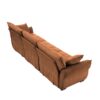 3 Seater Sofa Set Frame, Cover - Burnt Orange - Image 15