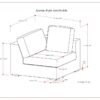 Jasmine - Right Arm Sofa Module - Gray - Image 17