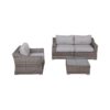 3 Person Seating Set With Cushions - Gray - Image 2