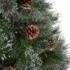 Cashmere And Snow Bristle Mixed Christmas Tree With Pine Cones - Green - Image 6